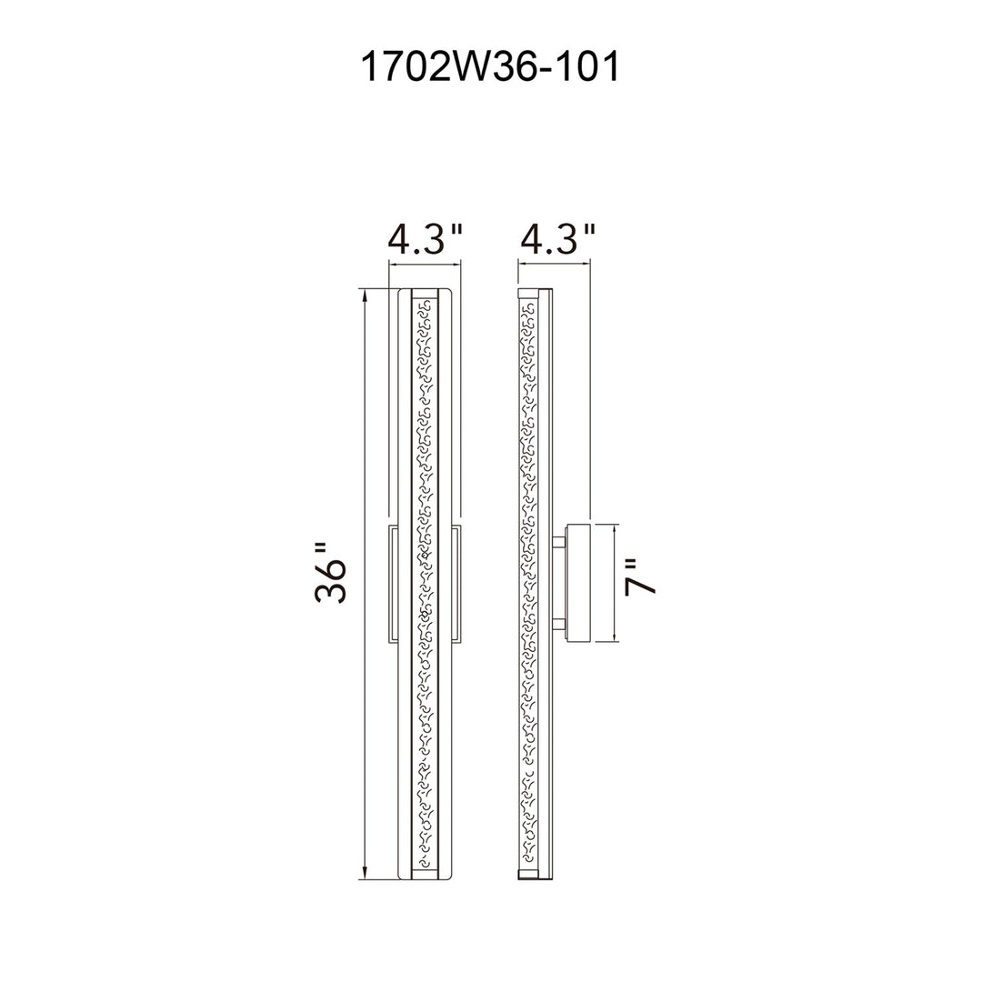 Integrated Led Black Outdoor Wall Light