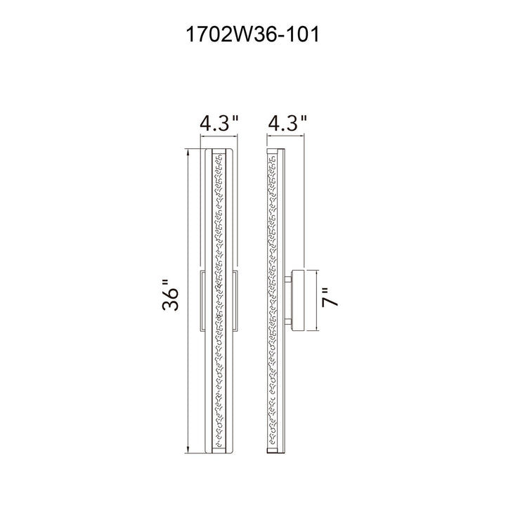 Integrated Led Black Outdoor Wall Light