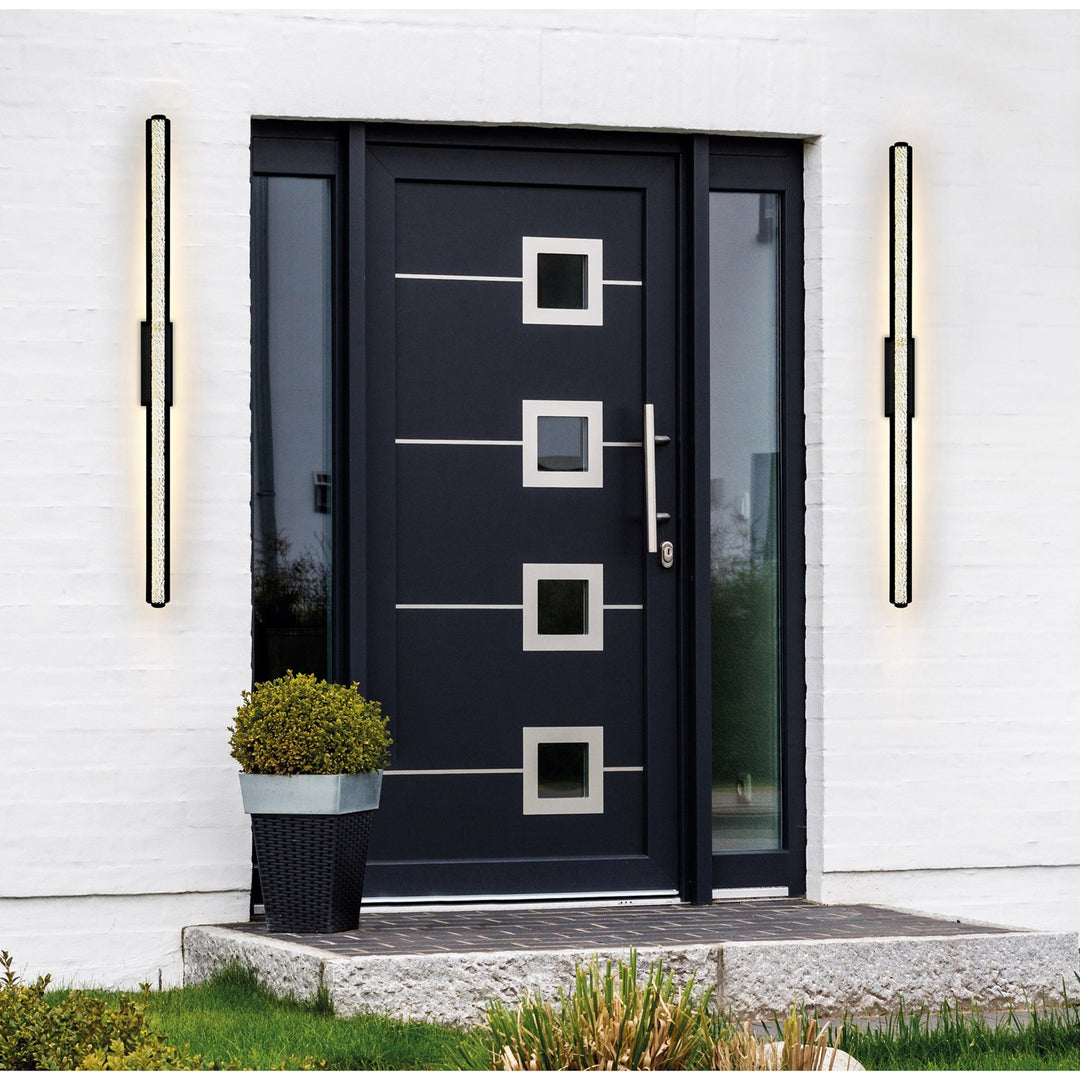 Integrated Led Black Outdoor Wall Light