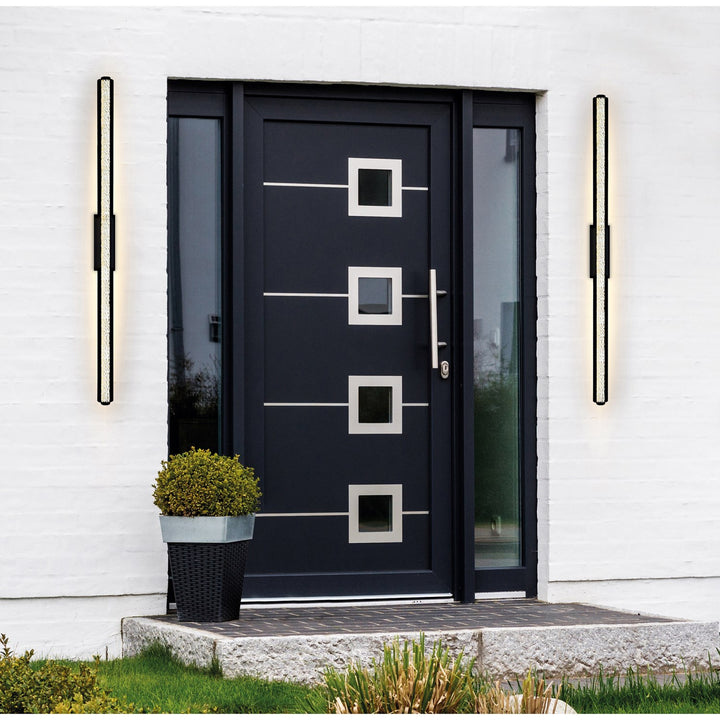Integrated Led Black Outdoor Wall Light