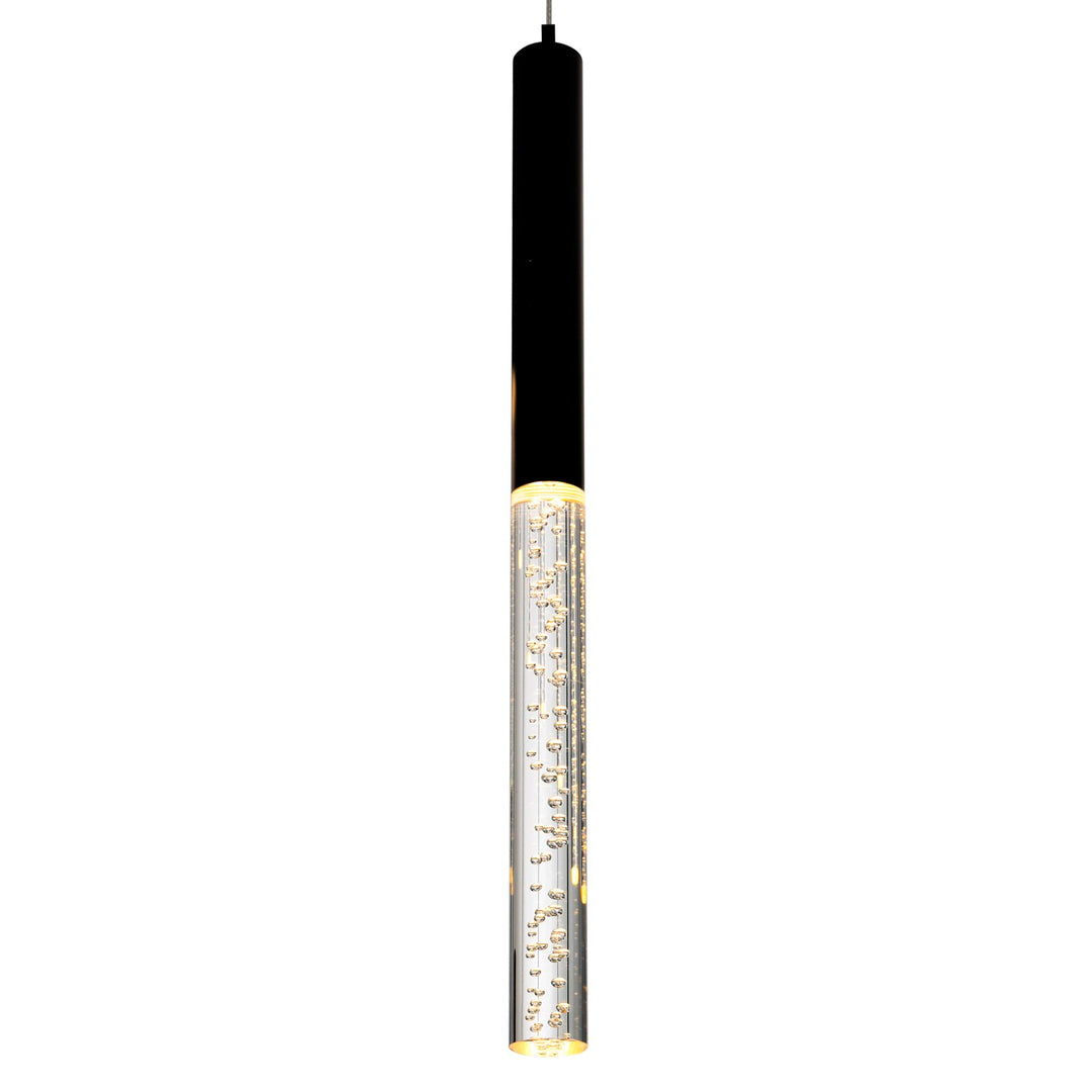 Led Integrated Chandelier With Black Finish