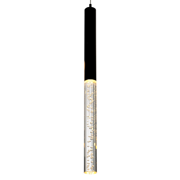 Led Integrated Chandelier With Black Finish