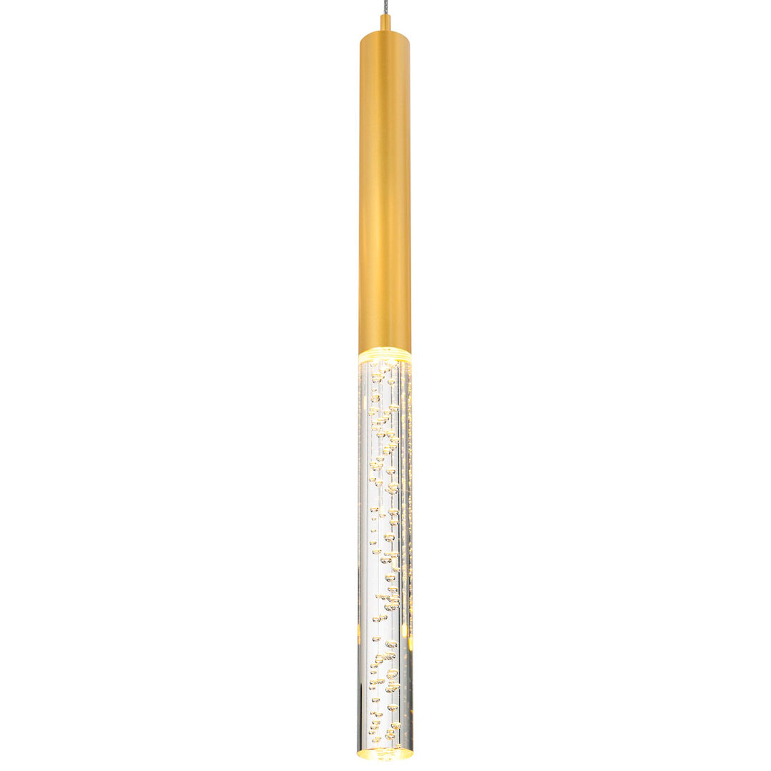 Led Integrated Chandelier With Satin Gold Finish