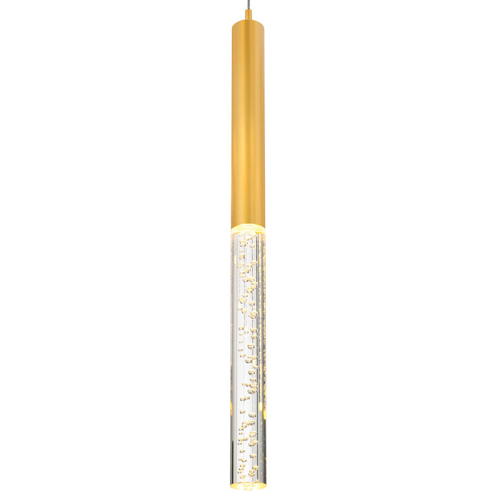 Led Integrated Chandelier With Satin Gold Finish