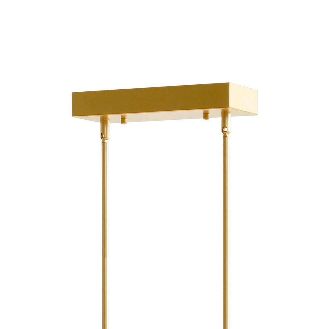 Integrated Led Satin Gold Chandelier