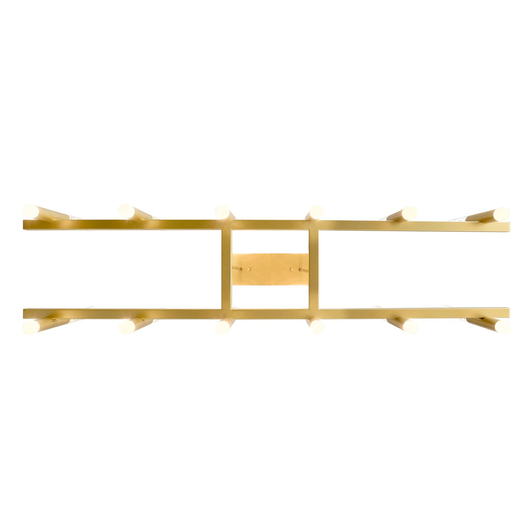 Integrated Led Satin Gold Chandelier
