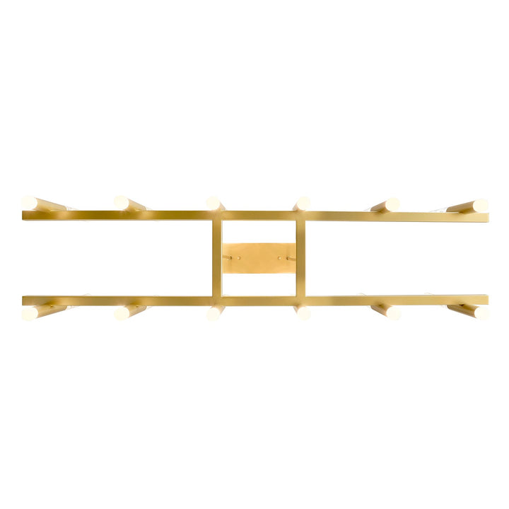 Integrated Led Satin Gold Chandelier