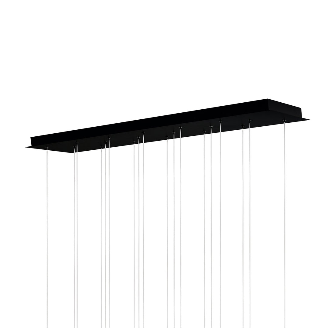 Integrated Led Black Chandelier