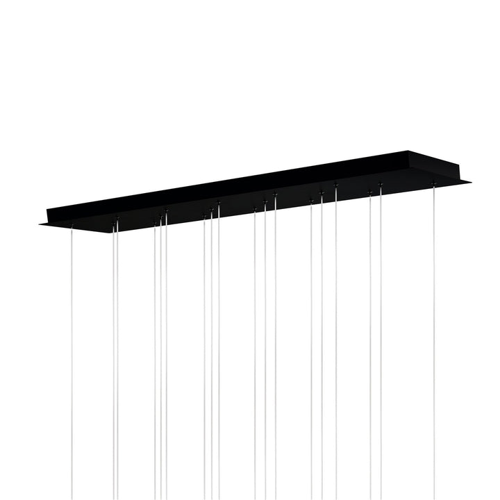 Integrated Led Black Chandelier