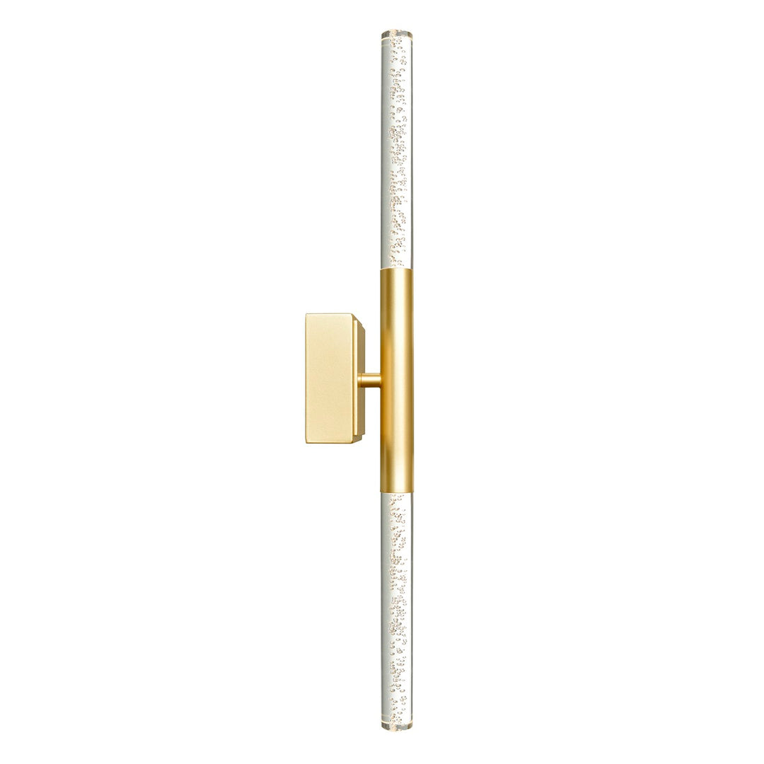 Integrated Led Satin Gold Vanity Light