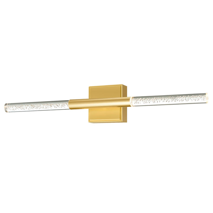 Integrated Led Satin Gold Vanity Light
