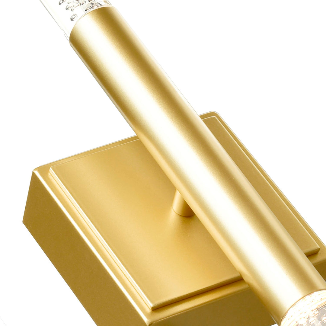 Integrated Led Satin Gold Vanity Light