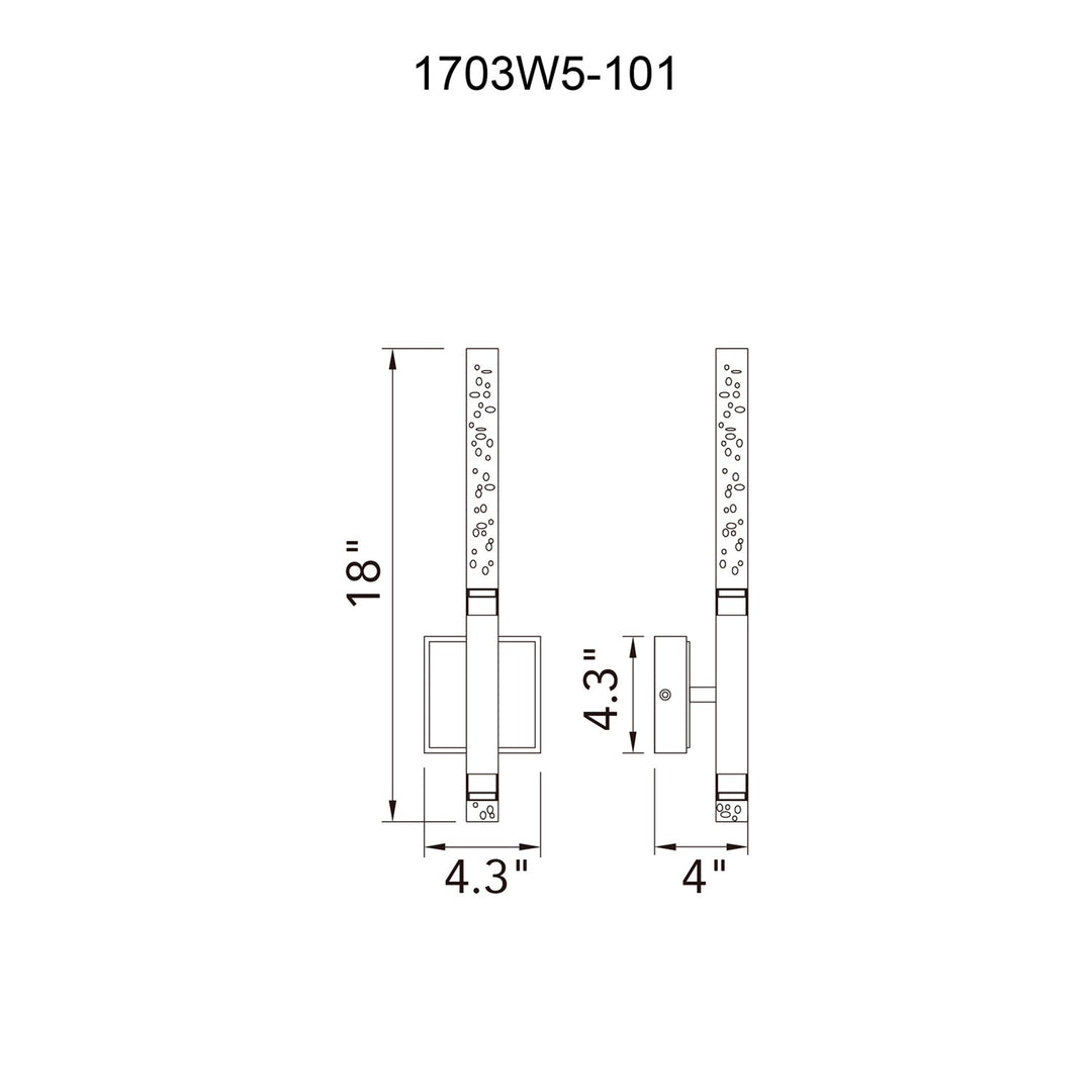 Integrated Led Black Wall Light