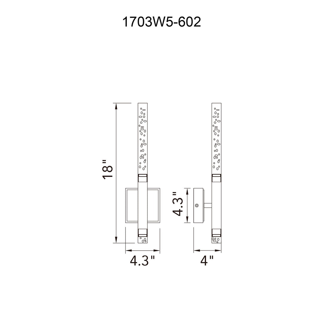 Integrated Led Satin Gold Wall Light