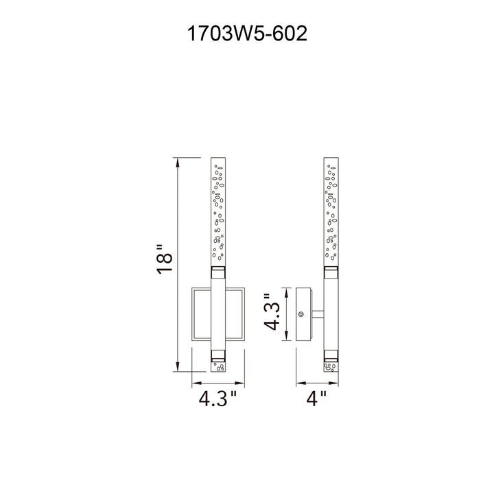 Integrated Led Satin Gold Wall Light