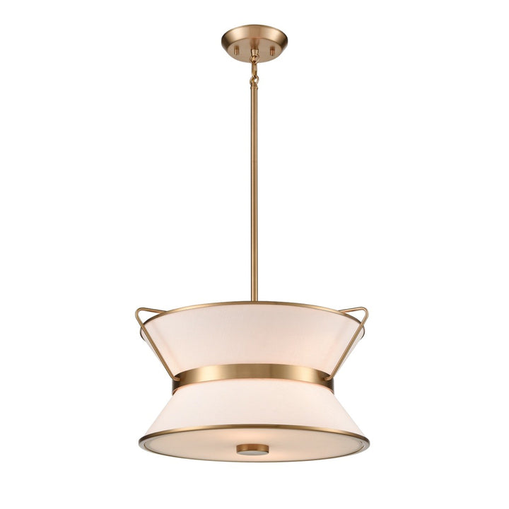Chandelier 17in Diameter Brushed Brass by Artcraft