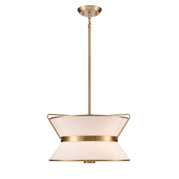 Chandelier 17in Diameter Brushed Brass