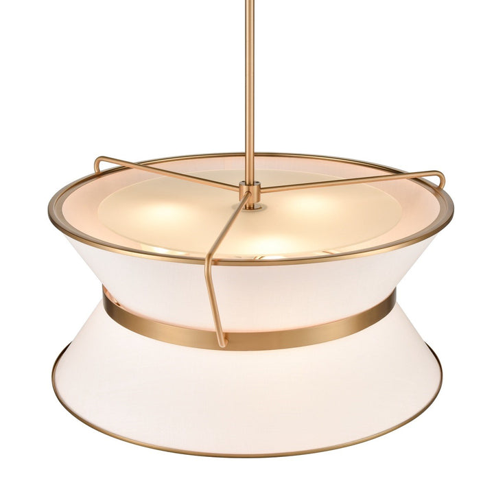 Chandelier 23.5in Diameter Brushed Brass