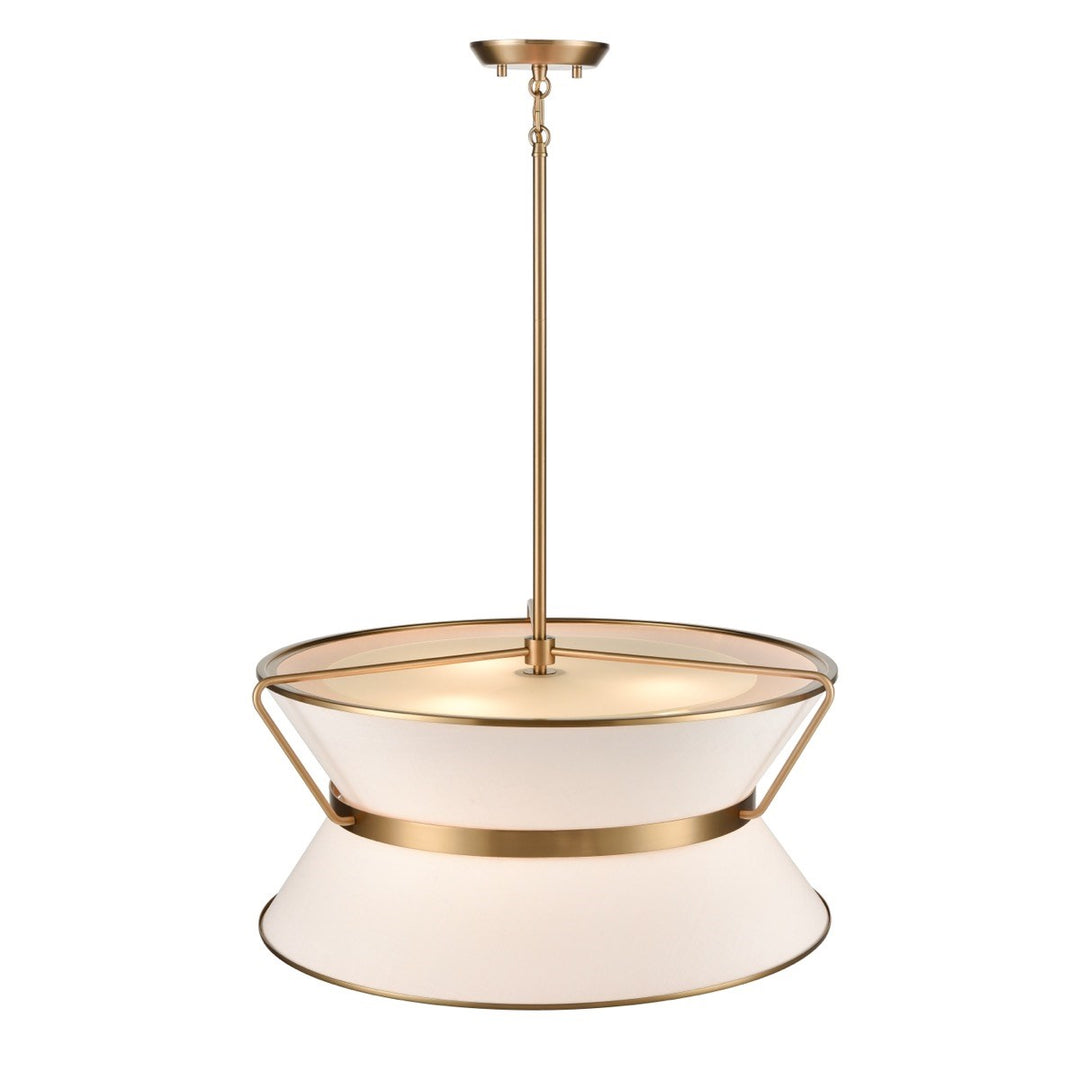 Chandelier 23.5in Diameter Brushed Brass