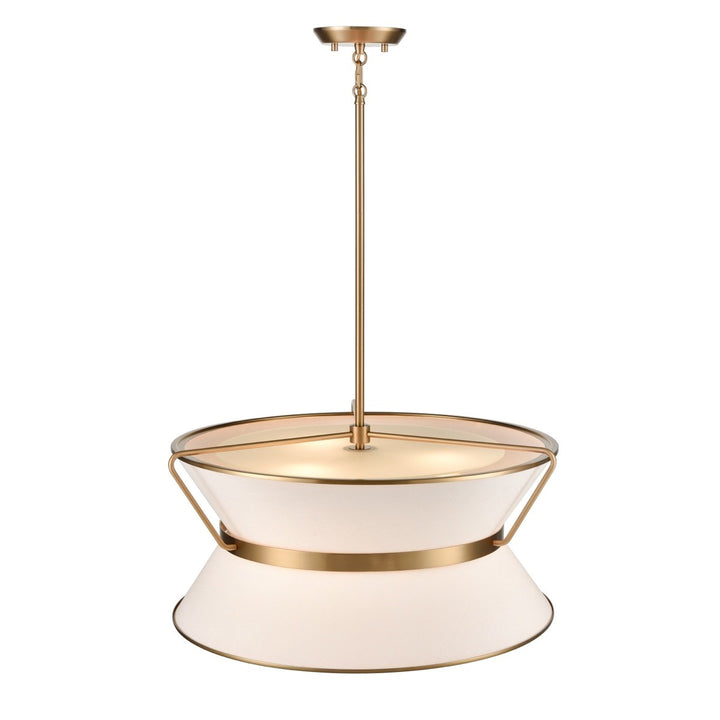 Chandelier 23.5in Diameter Brushed Brass
