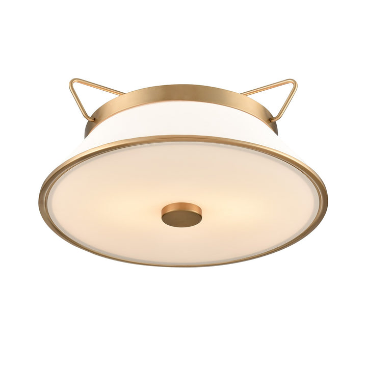 Semi Flushmount Brushed Brass