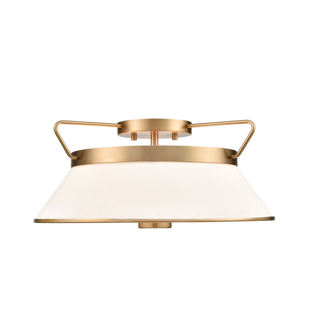 Semi Flushmount Brushed Brass