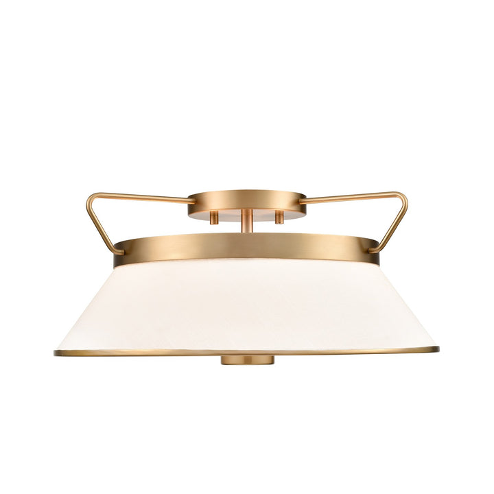Semi Flushmount Brushed Brass