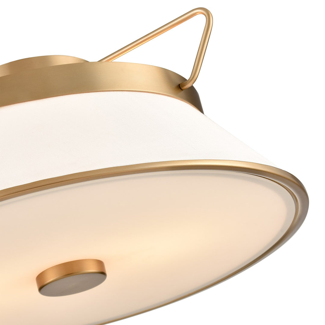 Semi Flushmount Brushed Brass