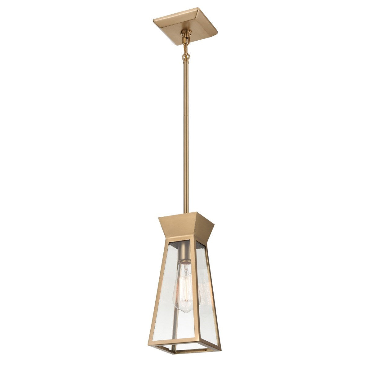 Single Pendant Brushed Brass by Artcraft