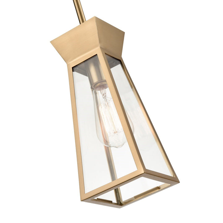 Single Pendant Brushed Brass