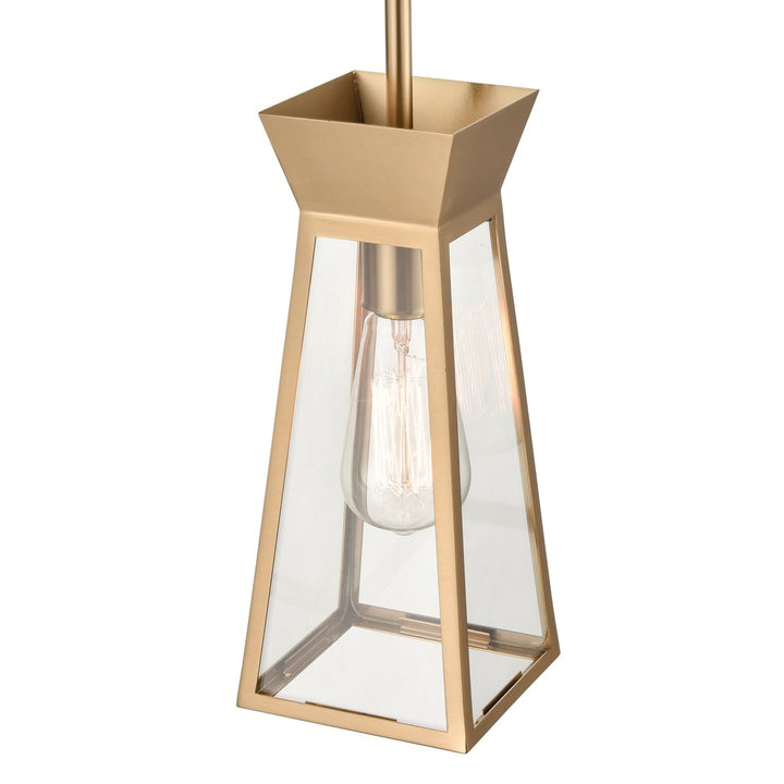 Single Pendant Brushed Brass