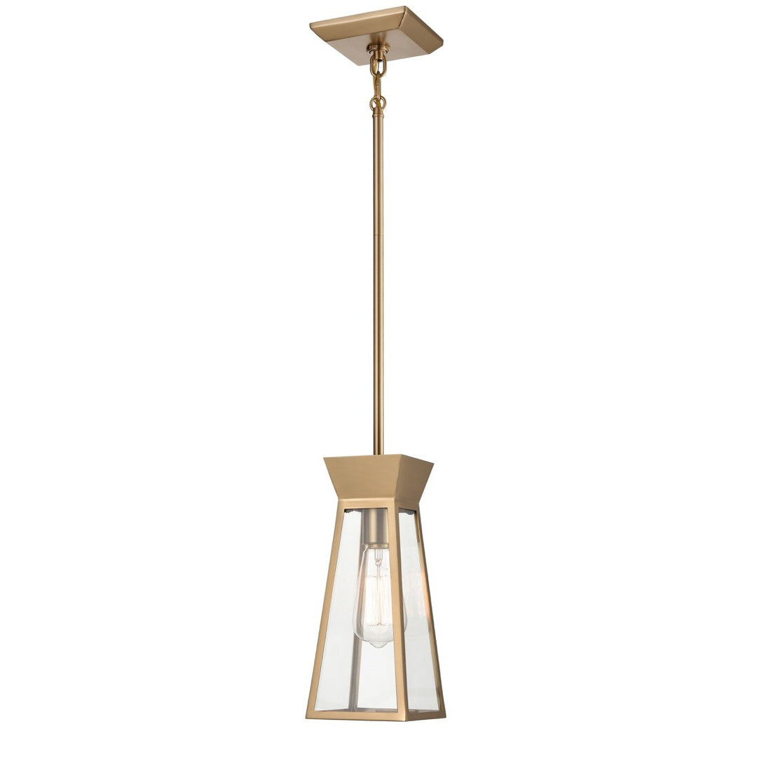 Single Pendant Brushed Brass