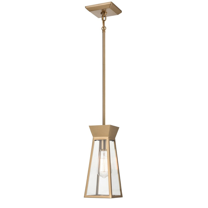 Single Pendant Brushed Brass
