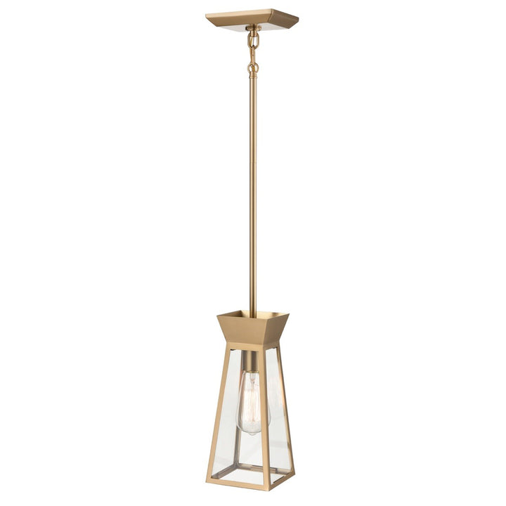 Single Pendant Brushed Brass