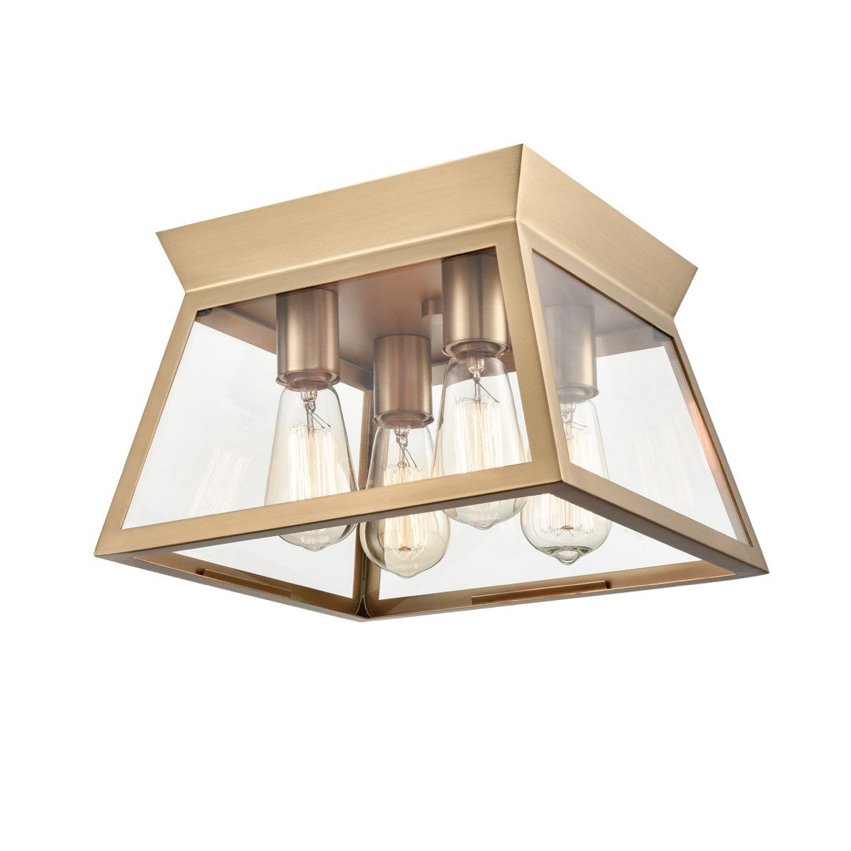 4 Light Flushmount Brushed Brass by Artcraft