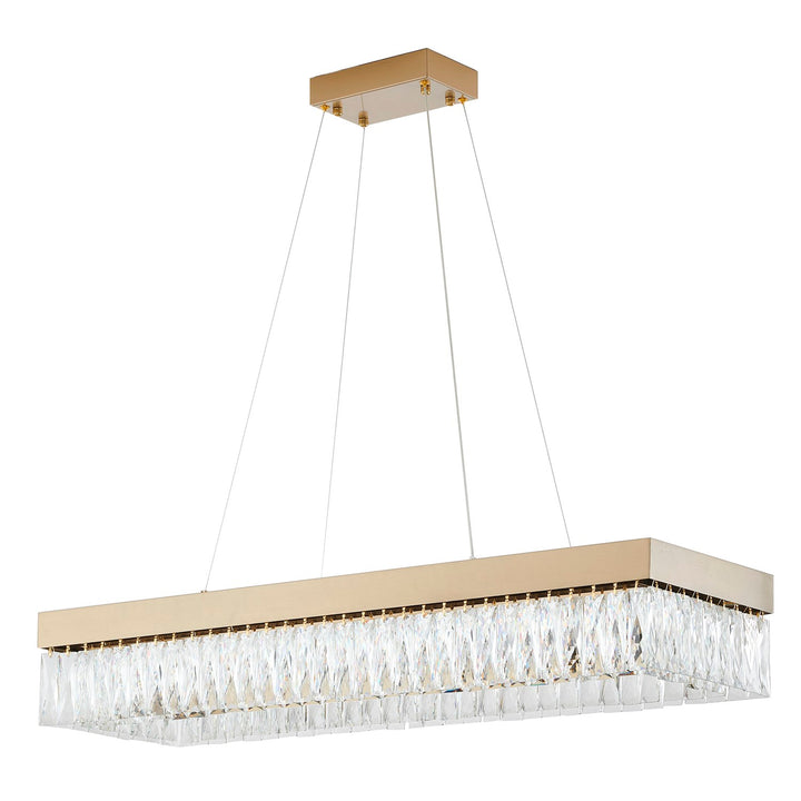 Gold Hairline Frame Led Chandelier
