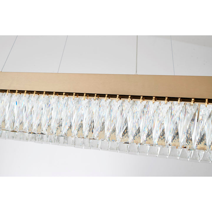 Gold Hairline Frame Led Chandelier
