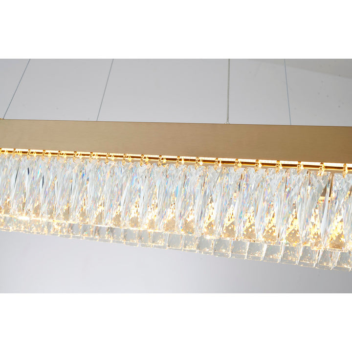 Gold Hairline Frame Led Chandelier