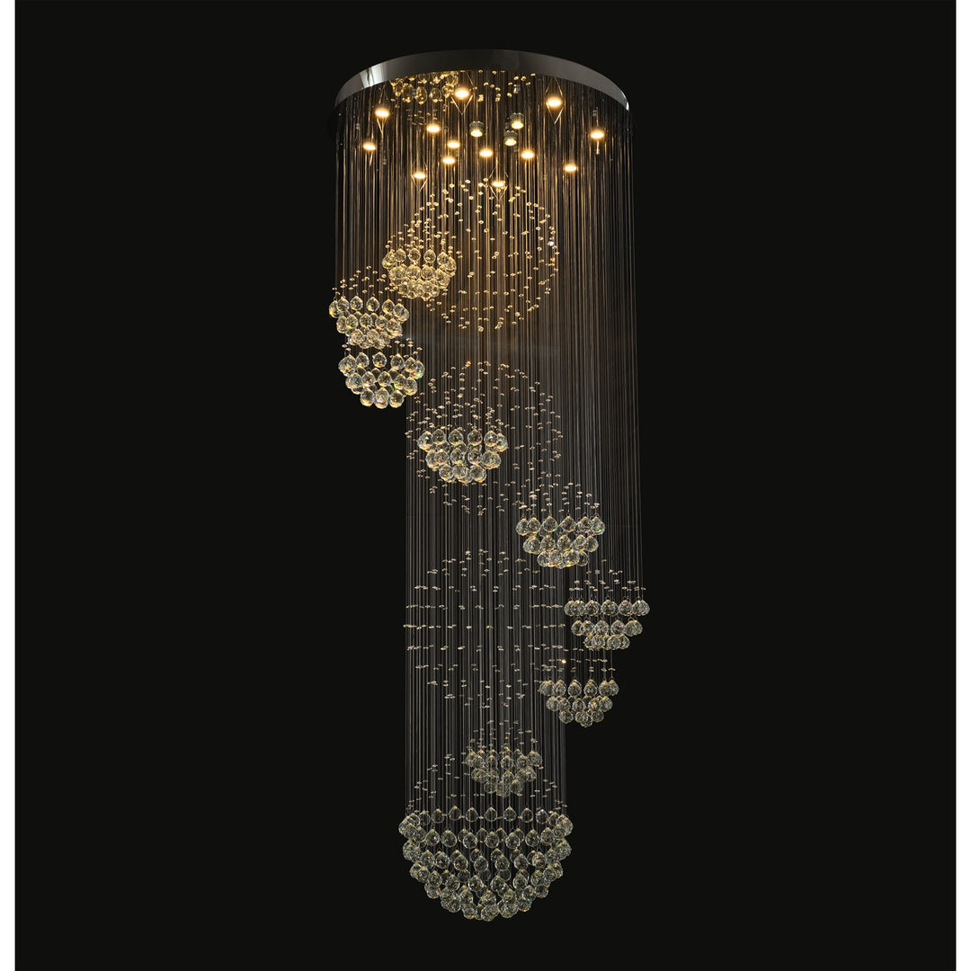 Chrome Flushed Chandelier by Bethel