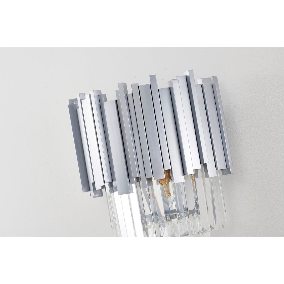 Satin Nickel Hairline Wall Sconce