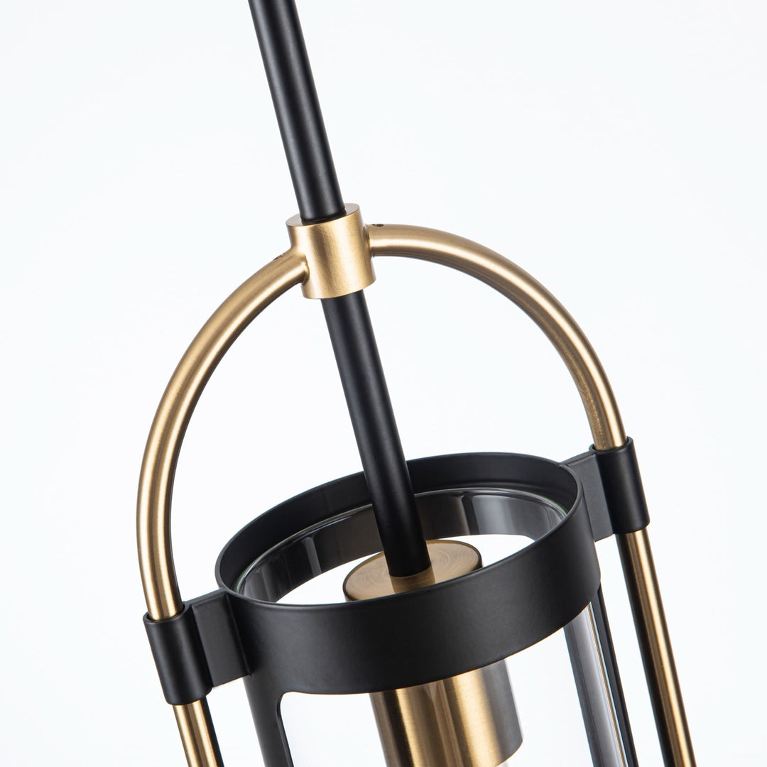Collection 1-Light Pendant Black And Brushed Brass