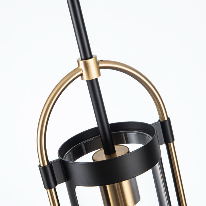 Collection 1-Light Pendant Black And Brushed Brass