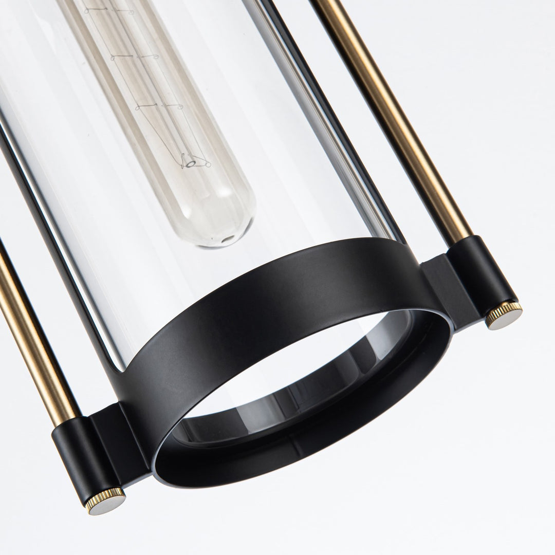 Collection 1-Light Pendant Black And Brushed Brass