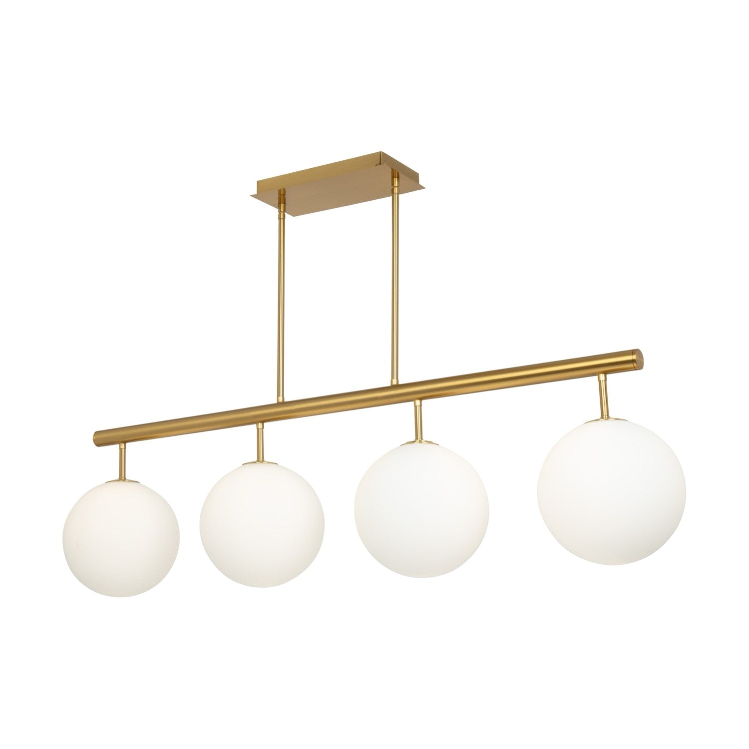 Collection 4-Light Island/Pool Table Brass