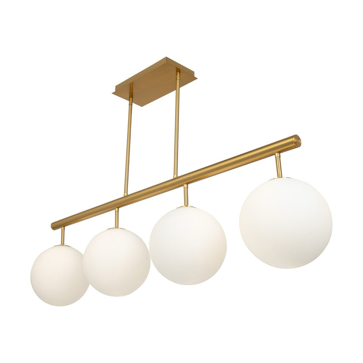 Collection 4-Light Island/Pool Table Brass