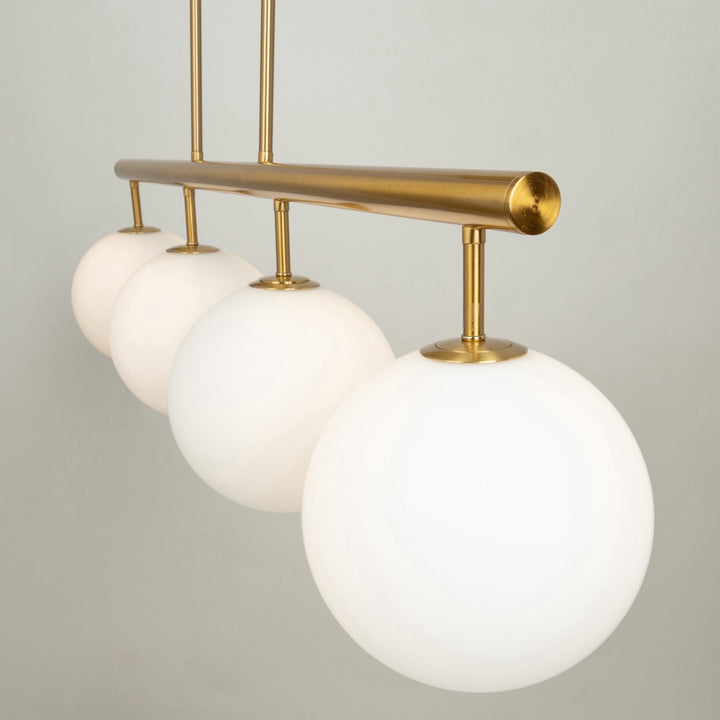 Collection 4-Light Island/Pool Table Brass