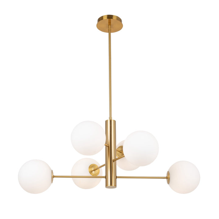 Collection 6-Light 31in Chandelier Brass by Artcraft