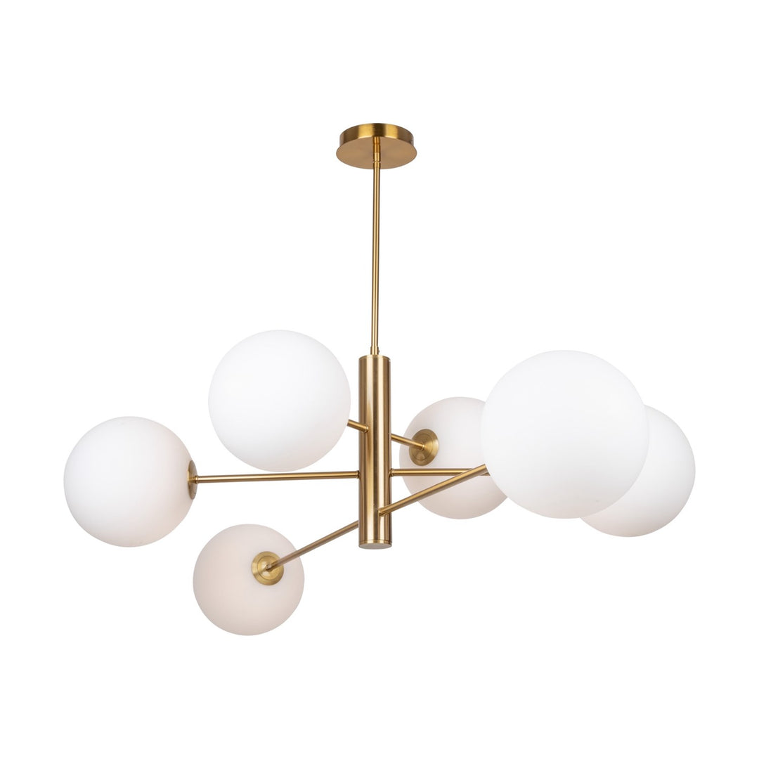 Collection 6-Light 48in Chandelier Brass by Artcraft