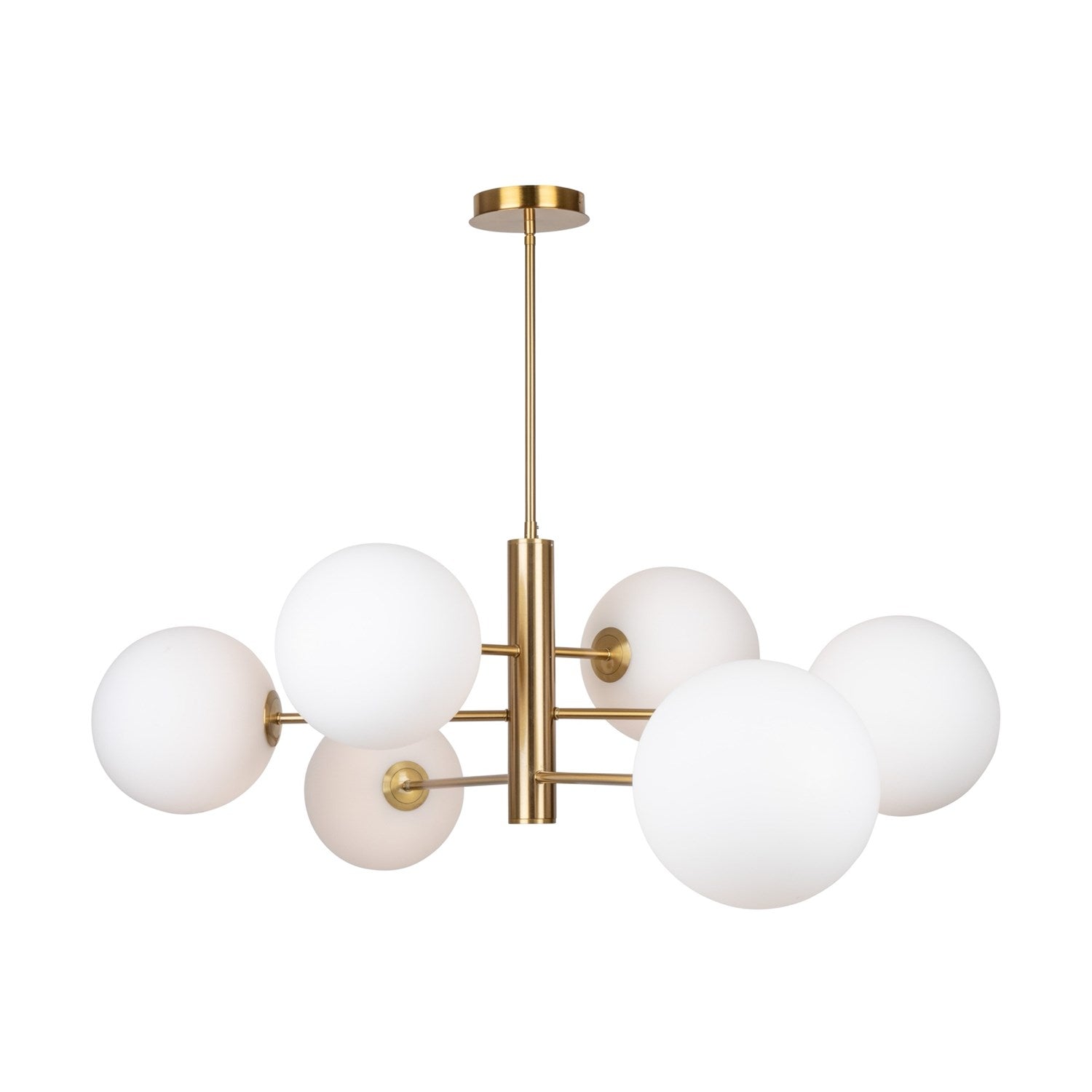 Collection 6-Light 48in Chandelier Brass