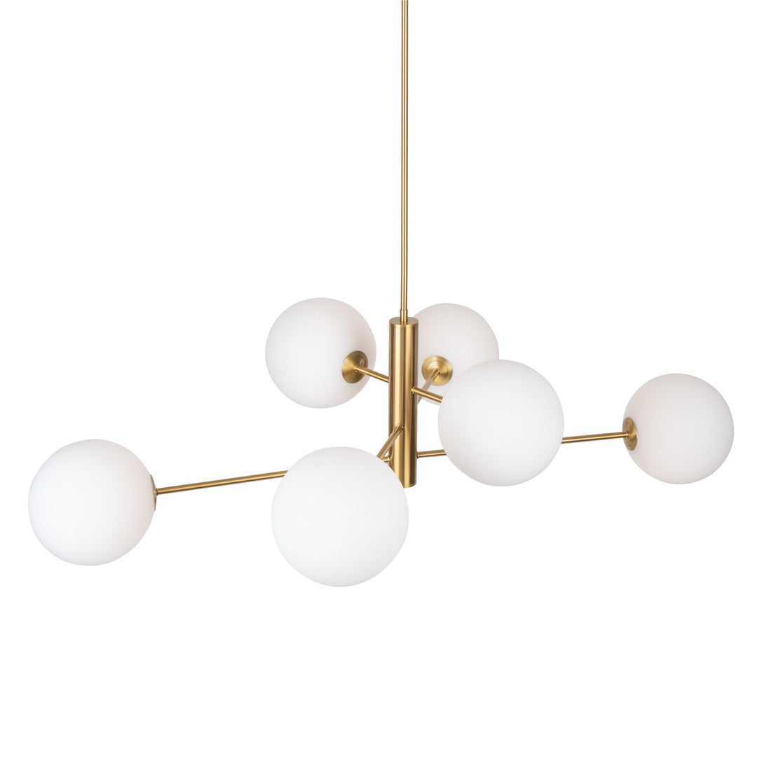 Collection 6-Light 48in Chandelier Brass